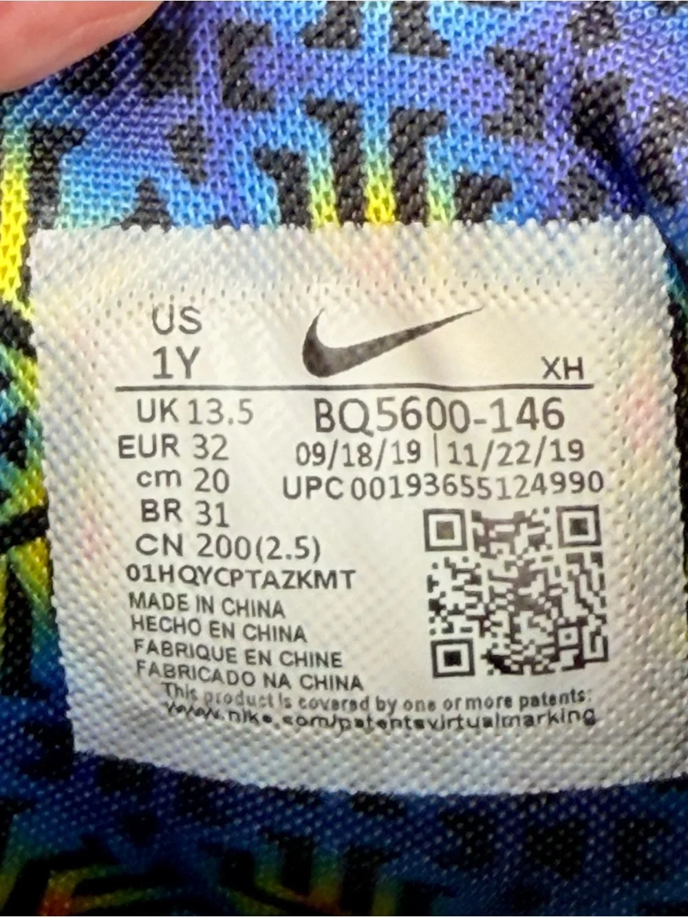 Nike Kyrie 6 Sapphire Kids Basketball Shoes Multicolor Kaleidoscope | Size: 1Y